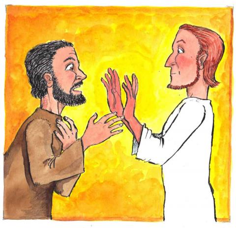 Jesus zeigte Thomas seine Hände
