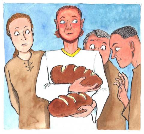 Jesus sagt: Ich bin das Brot für das richtige Leben